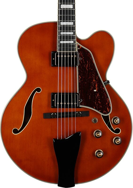 Ibanez Artcore Expressionist AF95 Electric Guitar, Dark Amber, Open Box (Very Good), Body Straight Front