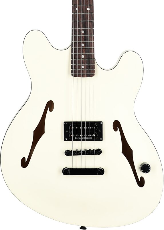 Fender Tom DeLonge Starcaster Electric Guitar, Olympic White, Body Straight Front