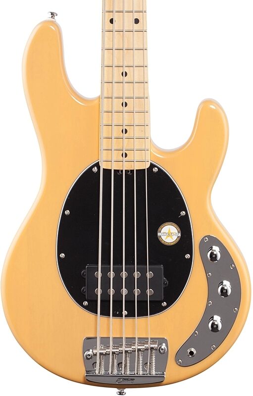 Sterling by Music Man StingRay Ray25 Classic Electric Bass, Butterscotch, Body Straight Front