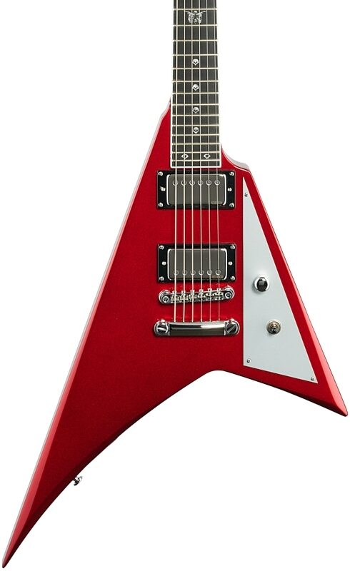 Kramer Charlie Parra Vanguard Electric Guitar (with Gig Bag), Candy Red, Body Straight Front