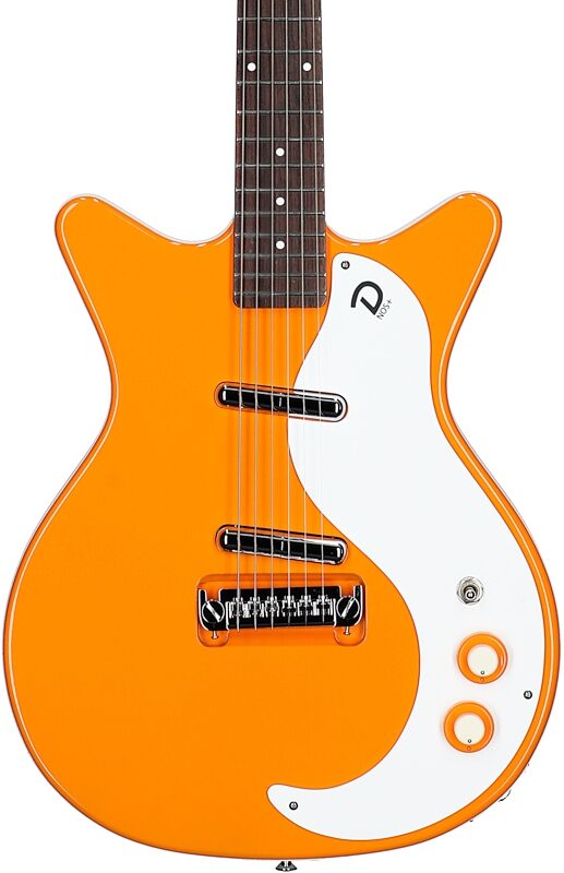 Danelectro '59 MOD NOS Electric Guitar, Orangeadelic, Body Straight Front