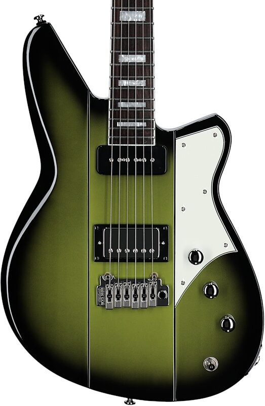 Reverend Warhawk DAW Electric Guitar, Avocado Burst, Body Straight Front