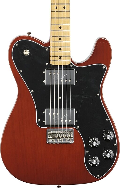 Fender Vintera '70s Telecaster Deluxe Electric Guitar, Maple Fingerboard (with Gig Bag), Mocha, Body Straight Front