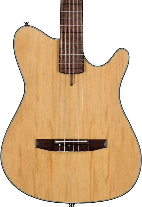 Ibanez FRH10N Classical Acoustic-Electric Guitar, Natural Flat, Body Straight Front