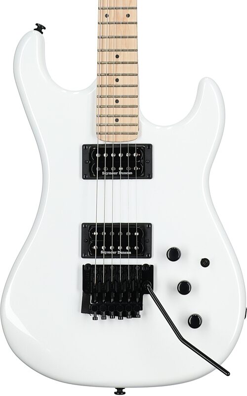 Kramer Pacer Vintage Electric Guitar with Floyd Rose, Pearl White, Body Straight Front