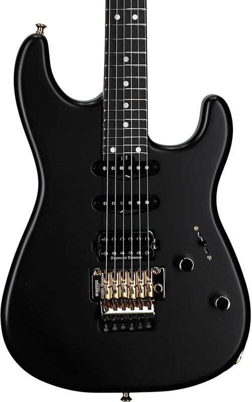Charvel MJ San Dimas Style 1 HSS Electric Guitar, Satin Black, Body Straight Front