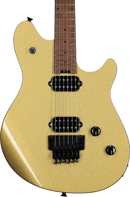 EVH Eddie Van Halen Wolfgang WG Standard Electric Guitar, Gold Sparkle, Body Straight Front