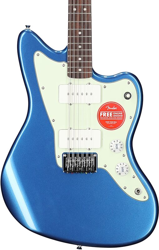 Squier Paranormal Jazzmaster XII Electric Guitar, Lake Placid Blue, Body Straight Front
