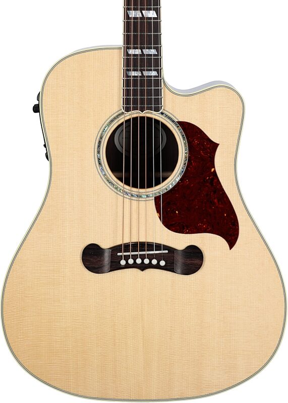 Gibson Songwriter Cutaway Acoustic-Electric Guitar (with Case), Antique Natural, Body Straight Front