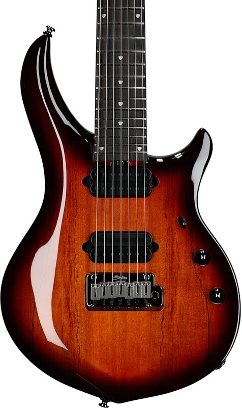 Sterling by Music Man John Petrucci Majesty MAJ270 Electric Guitar, Seven-String (with Gig Bag), Blood Orange, Body Straight Front