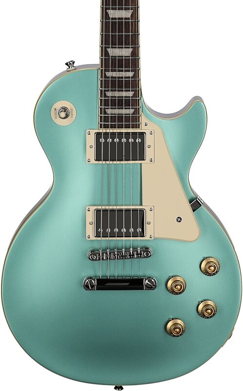 Epiphone Inspired by Gibson Les Paul Standard '50s Electric Guitar (with Gig Bag), Inverness Green, Body Straight Front