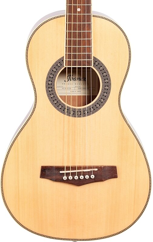 Ibanez PN1 Parlor Acoustic Guitar, Natural, Body Straight Front