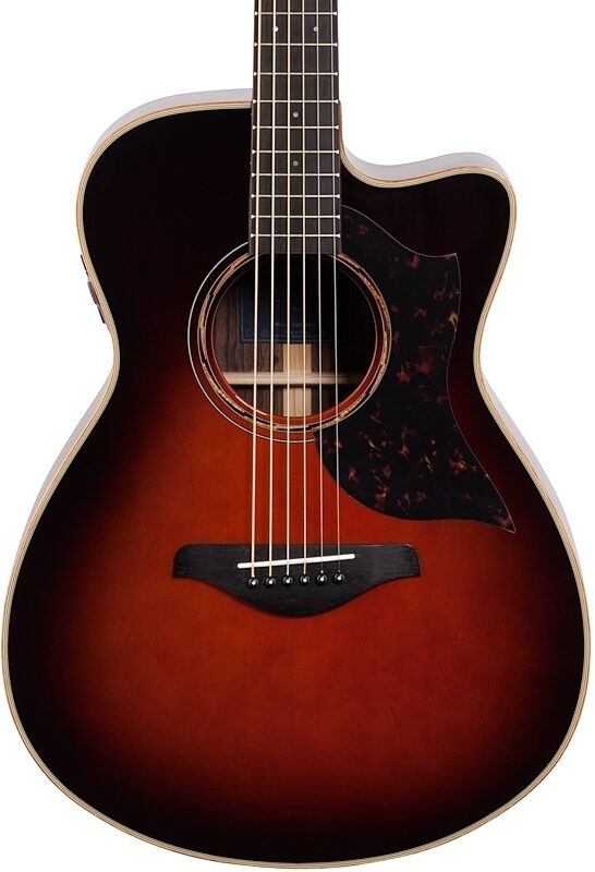 Yamaha AC3R ARE Acoustic-Electric Guitar (with Gig Bag), Tobacco Brown Sunburst, Body Straight Front