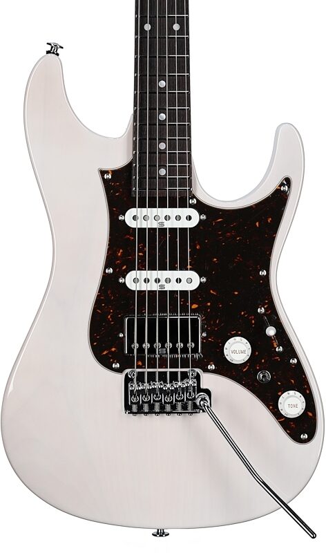 Ibanez AZ2204N Prestige Electric Guitar (with Case), Antique White Blonde, Body Straight Front