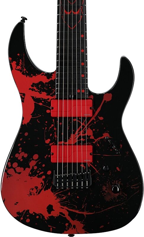 Legator Ninja 7 Slaughter Series Electric Guitar, 7-String, Demolisher Black , Body Straight Front