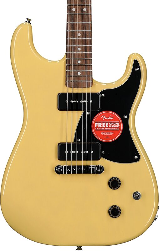 Squier Paranormal Strat-O-Sonic Electric Guitar, Vintage Blonde, Body Straight Front