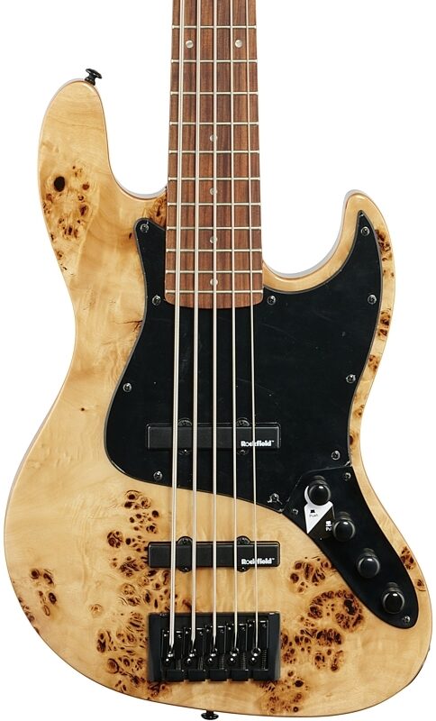 Michael Kelly Custom Collection Element 5R Electric Bass Guitar, 5-String, Pau Ferro Fingerboard, Natural, Body Straight Front