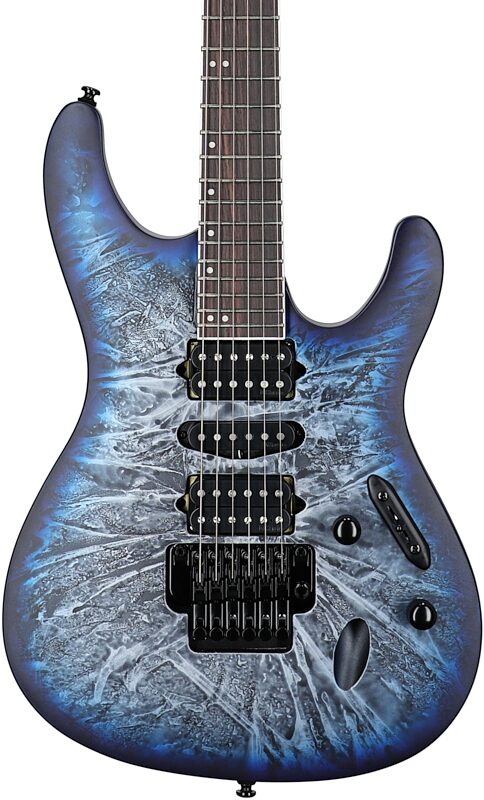 Ibanez S770 Electric Guitar, Cosmic Blue Frozen Matte, Body Straight Front