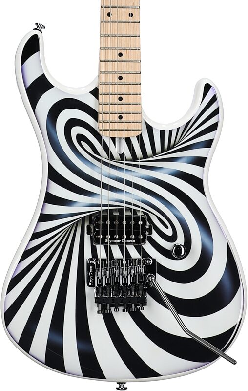 Kramer The 84 Electric Guitar (with Gig Bag), The Illusionist, Custom Graphics, Body Straight Front