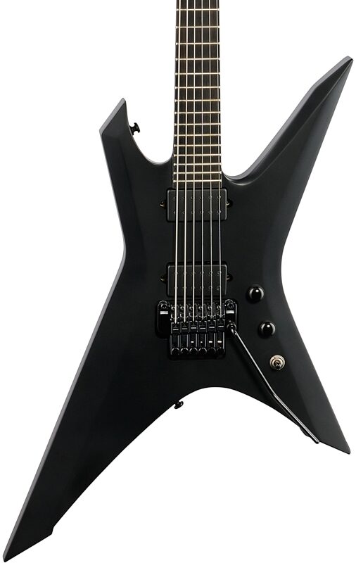 Ibanez XPTB620 Iron Label Xiphos Electric Guitar (with Gig Bag), Black Flat, Body Straight Front