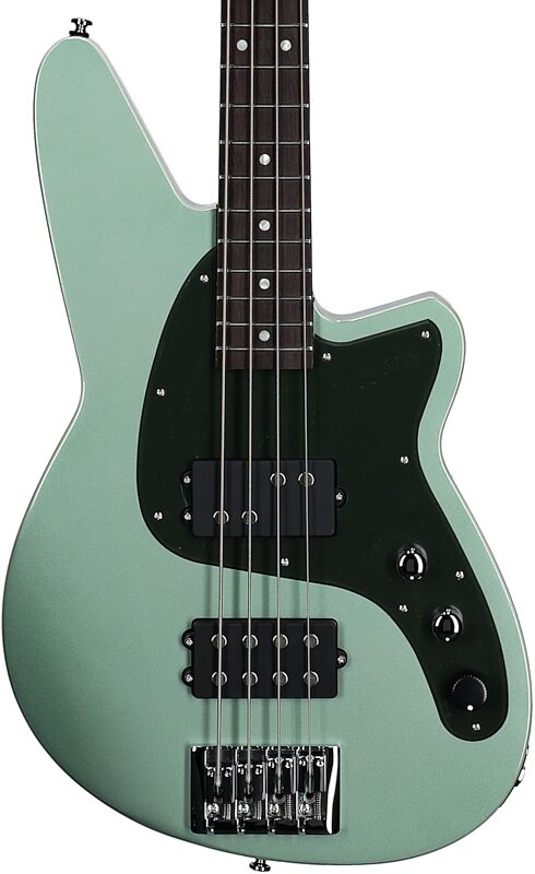 Reverend Mercalli 4 Electric Bass, Metallic Alpine, Rosewood Fretboard, Body Straight Front