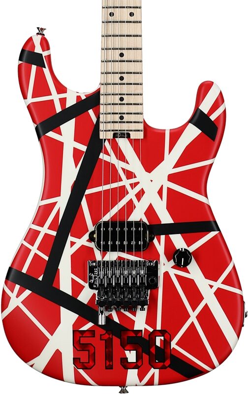 EVH Eddie Van Halen Striped Series Electric Guitar, 5150, Body Straight Front
