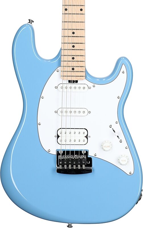 Sterling by Music Man Cutlass CT30HSS Electric Guitar, Chopper Blue, Body Straight Front