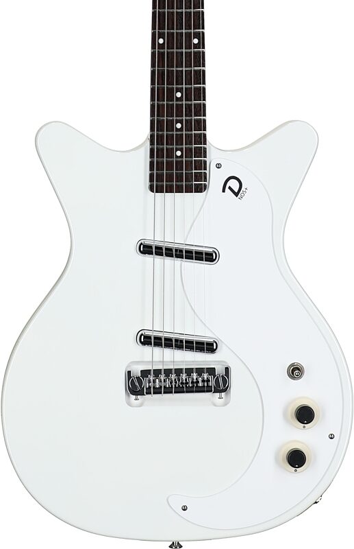 Danelectro '59 MOD NOS Electric Guitar, White, Body Straight Front
