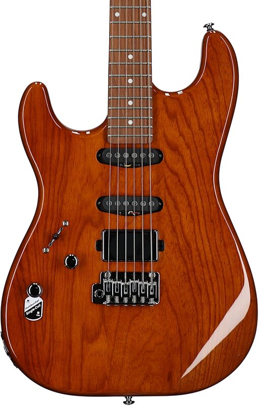 Schecter Traditional Van Nuys Electric Guitar, Left-Handed, Natural Ash, Body Straight Front