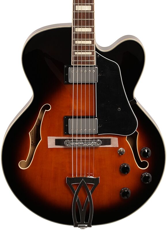 Ibanez AF75 Artcore Hollowbody Electric Guitar, Vintage Sunburst, Body Straight Front
