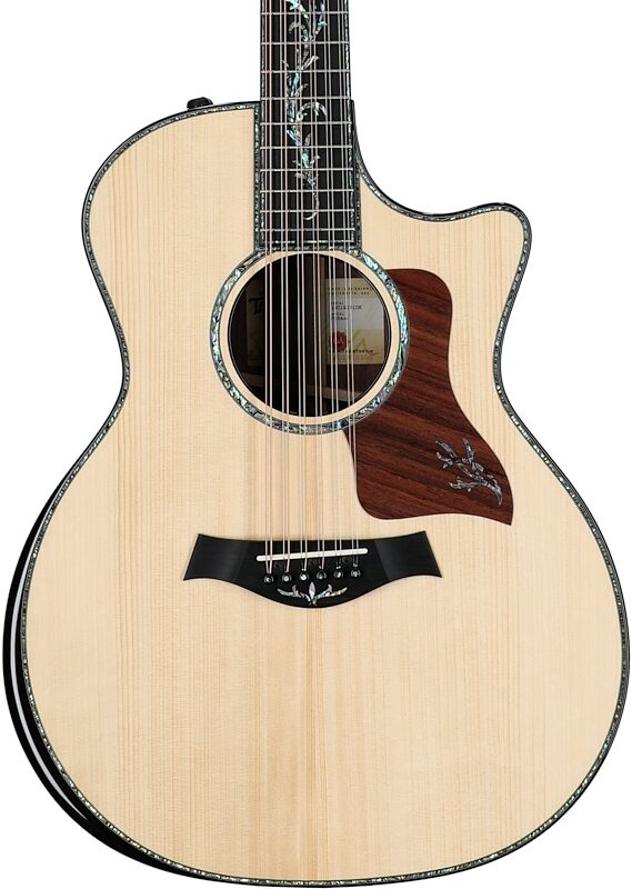 Taylor PS54ce Acoustic-Electric Guitar, 12-String (with Case), Shaded Edgeburst, Body Straight Front
