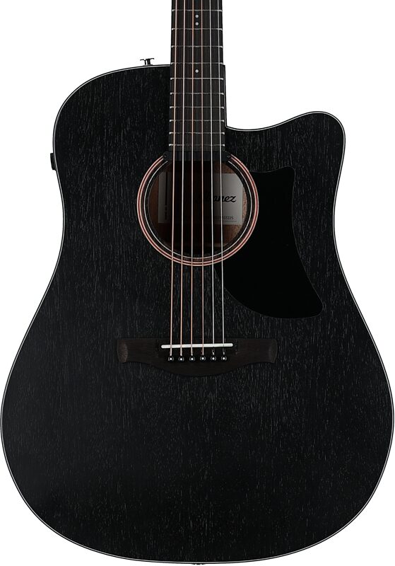 Ibanez AAD190CE Advanced Acoustic Acoustic-Electric Guitar, Weathered Black, Body Straight Front