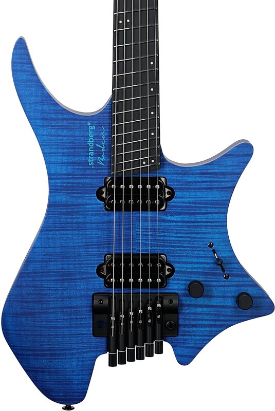 Strandberg Boden Prog NX 6 Electric Guitar (with Gig Bag), Deep Blue, Body Straight Front