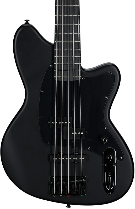 Ibanez TMB425B Talman Electric Bass, Black Flat, Body Straight Front