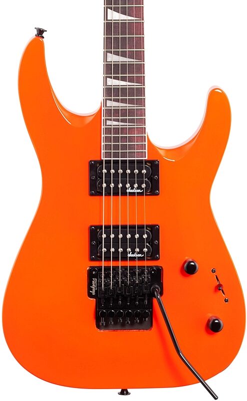Jackson JS Series Dinky Arch Top JS32 DKA Electric Guitar, Amaranth Fingerboard, Neon Orange, Body Straight Front