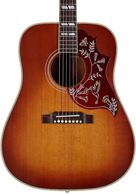 Gibson Custom Shop 1960 Hummingbird Fixed Bridge VOS Acoustic Guitar (with Case), Heritage Cherry Sunburst, Body Straight Front