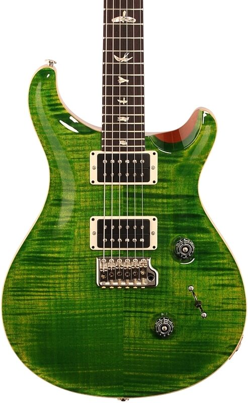 PRS Paul Reed Smith Custom 24 Gen III Electric Guitar (with Case), Emerald, Body Straight Front