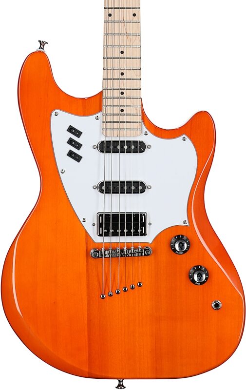 Guild Surfliner Electric Guitar, Sunset Orange, Body Straight Front
