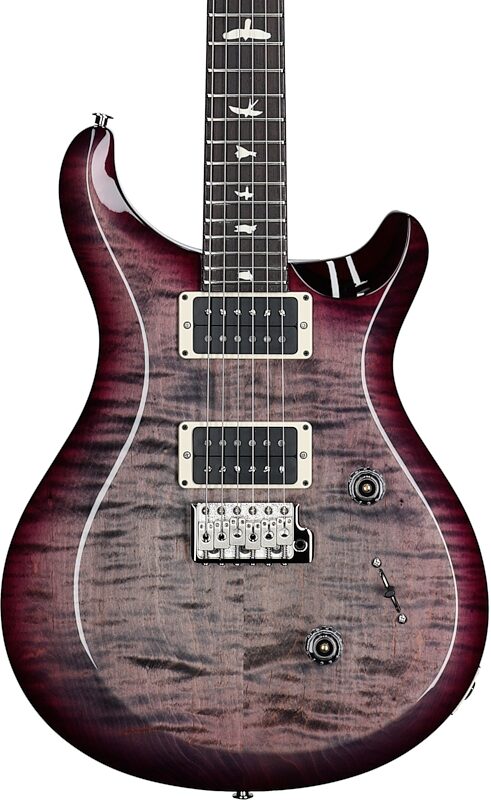 PRS Paul Reed Smith S2 Custom Color 24 Electric Guitar (with Gig Bag), Faded Gray Black Purple Burst, Open Box (Very Good), Body Straight Front