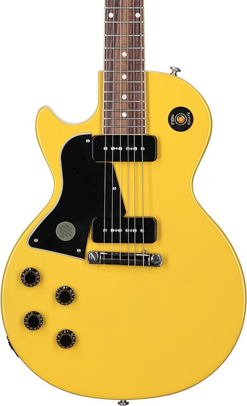 Gibson Les Paul Special Electric Guitar, Left-Handed (with Case), TV Yellow, Body Straight Front