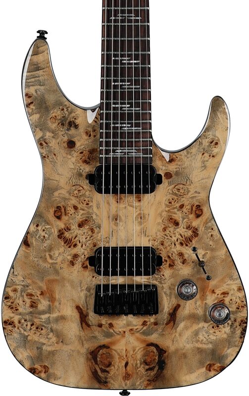 Schecter Omen Elite-7 Electric Guitar, 7-String, Charcoal, Body Straight Front