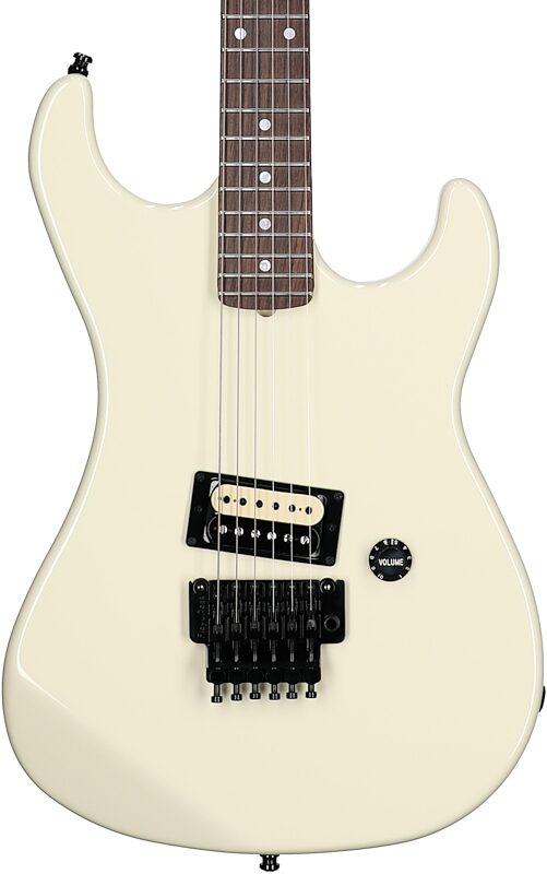 Kramer 1983 Baretta Reissue Electric Guitar (with Hard Case), Classic White, Rosewood Fretboard, Body Straight Front