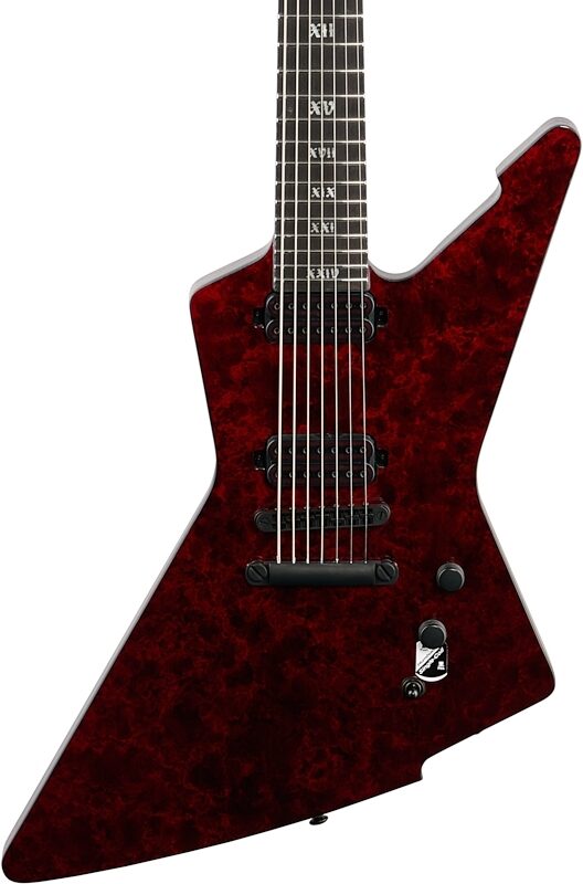 Schecter E-7 Apocalypse Electric Guitar, 7-String, Red Reign, Body Straight Front