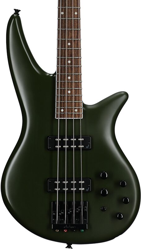 Jackson X Series Spectra SBX IV Electric Bass, Matte Army Drab, Body Straight Front