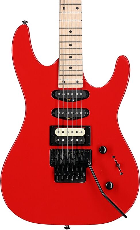Kramer Striker HSS Electric Guitar, Maple Fingerboard, Jumper Red, Body Straight Front