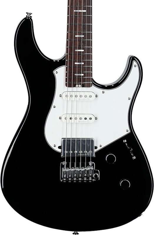 Yamaha Pacifica Standard Plus PACS+12 Electric Guitar, Rosewood Fingerboard (with Gig Bag), Black, Body Straight Front