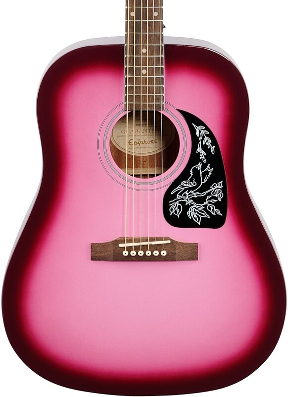 Epiphone Starling Acoustic Player Pack (with Gig Bag), Hot Pink, Blemished, Body Straight Front