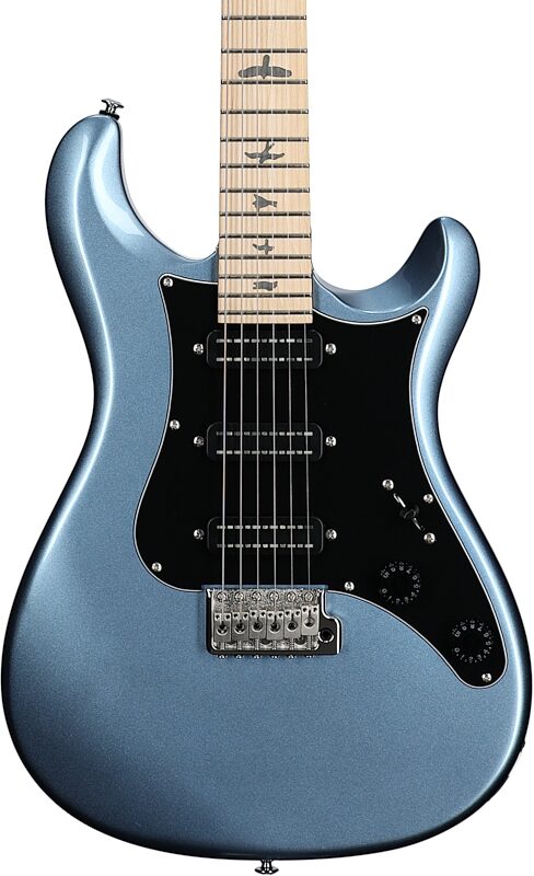 PRS Paul Reed Smith SE NF3 Electric Guitar, with Maple Fingerboard (with Gig Bag), Ice Blue Metallic, Blemished, Body Straight Front