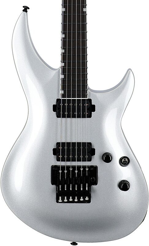 ESP LTD H3-1000FR Electric Guitar (with Seymour Duncan Pickups), Metallic Silver, Body Straight Front
