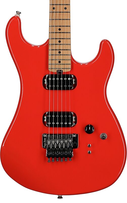Kramer 84 HH FR Electric Guitar, Maple Fingerboard (with Gig Bag), Radiant Red, Body Straight Front